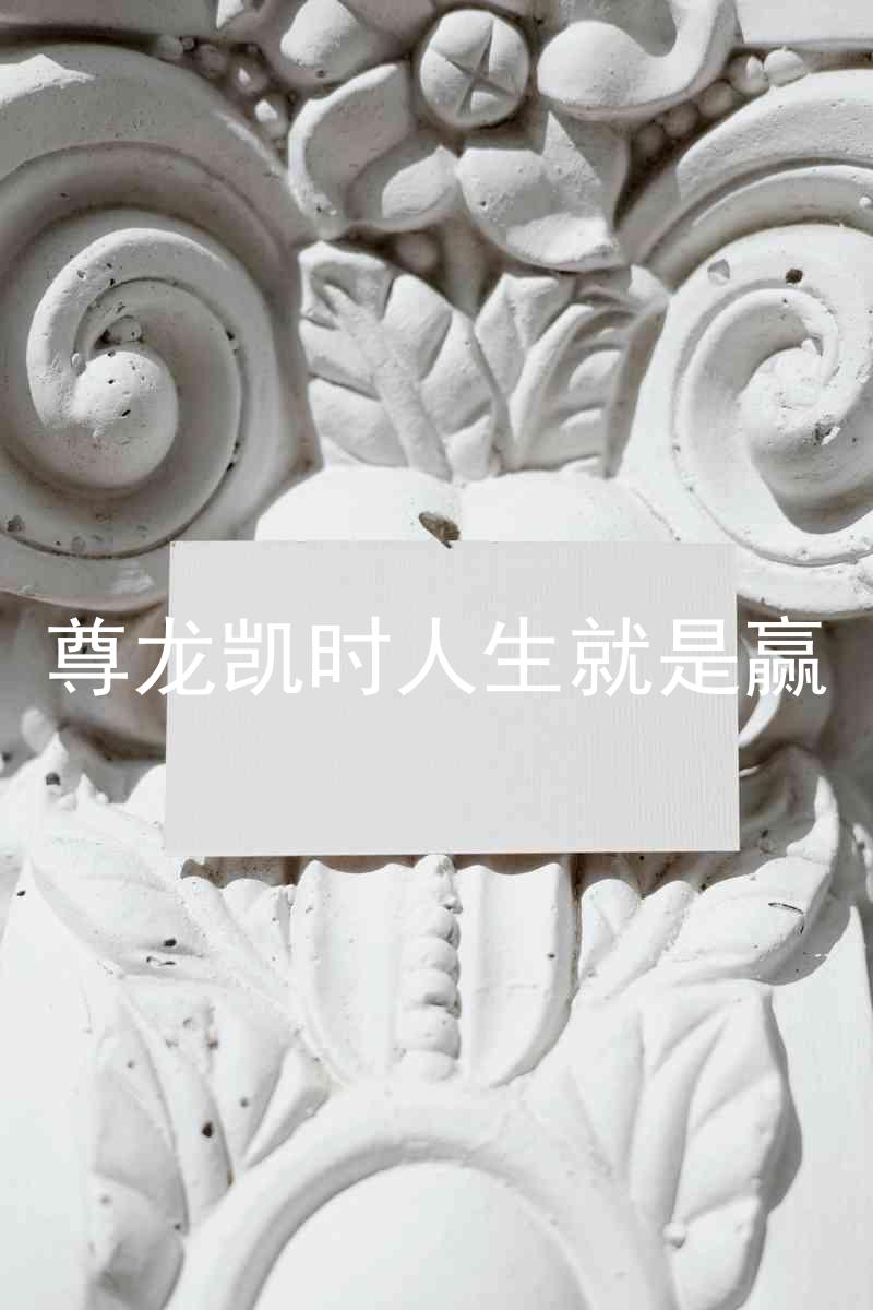 尊龙凯时人生就是赢